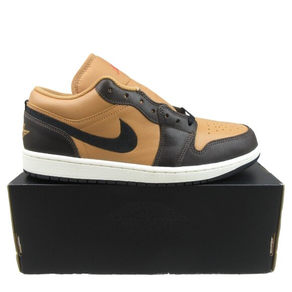 Jordan Other - Air Jordan 1 Mid SE Sneakers Mens Size 10.5 Flax Baroque Brown NEW